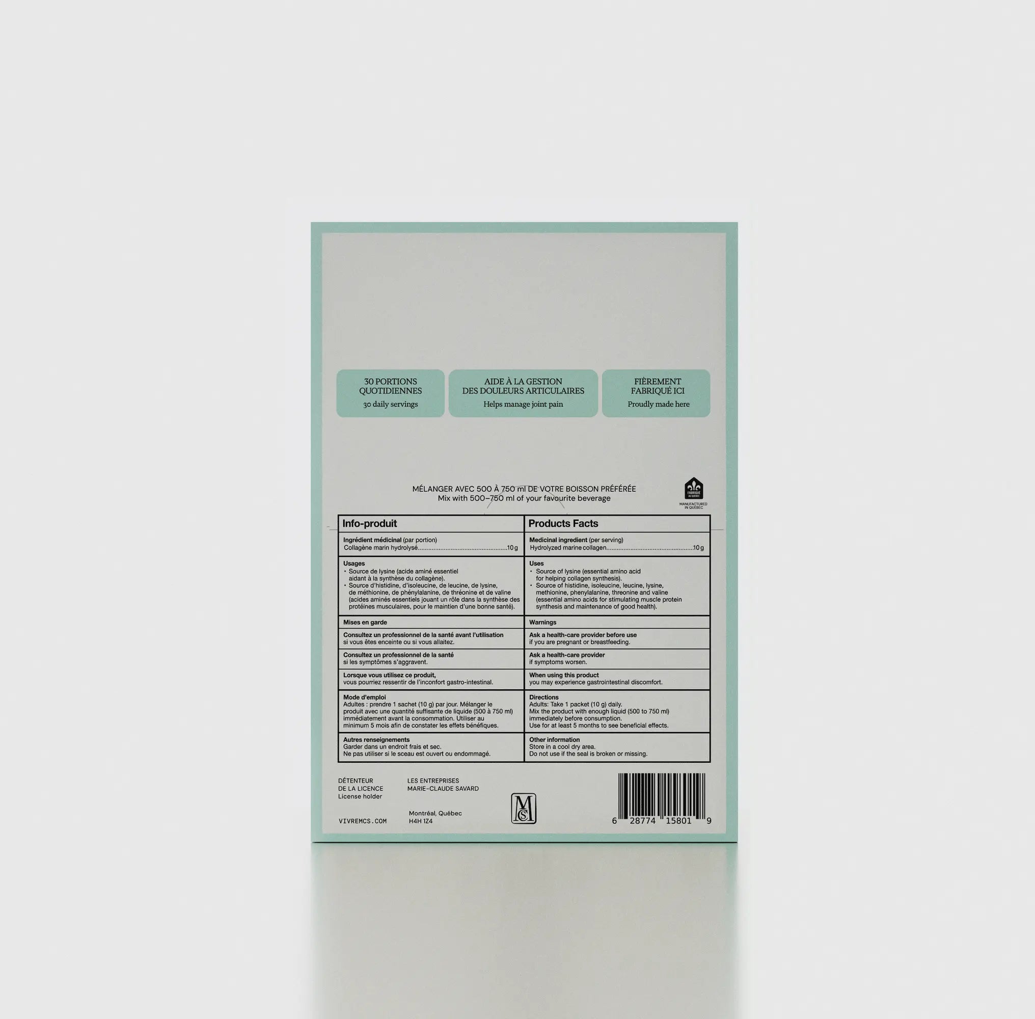 Collagène marin PURE - Boîte de 30 sachets