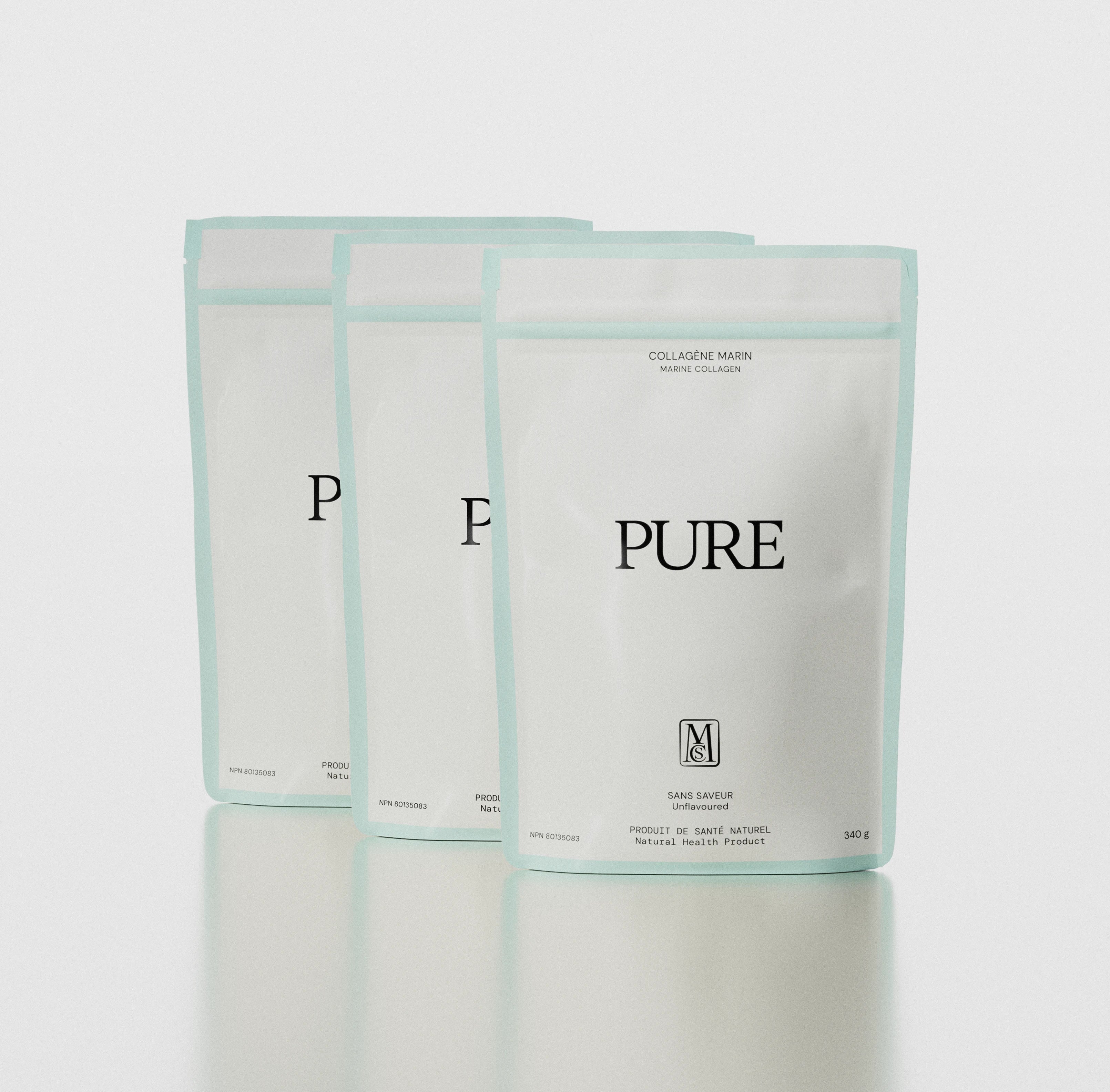 3 sacs de collagène marin PURE - 3 x 340 g