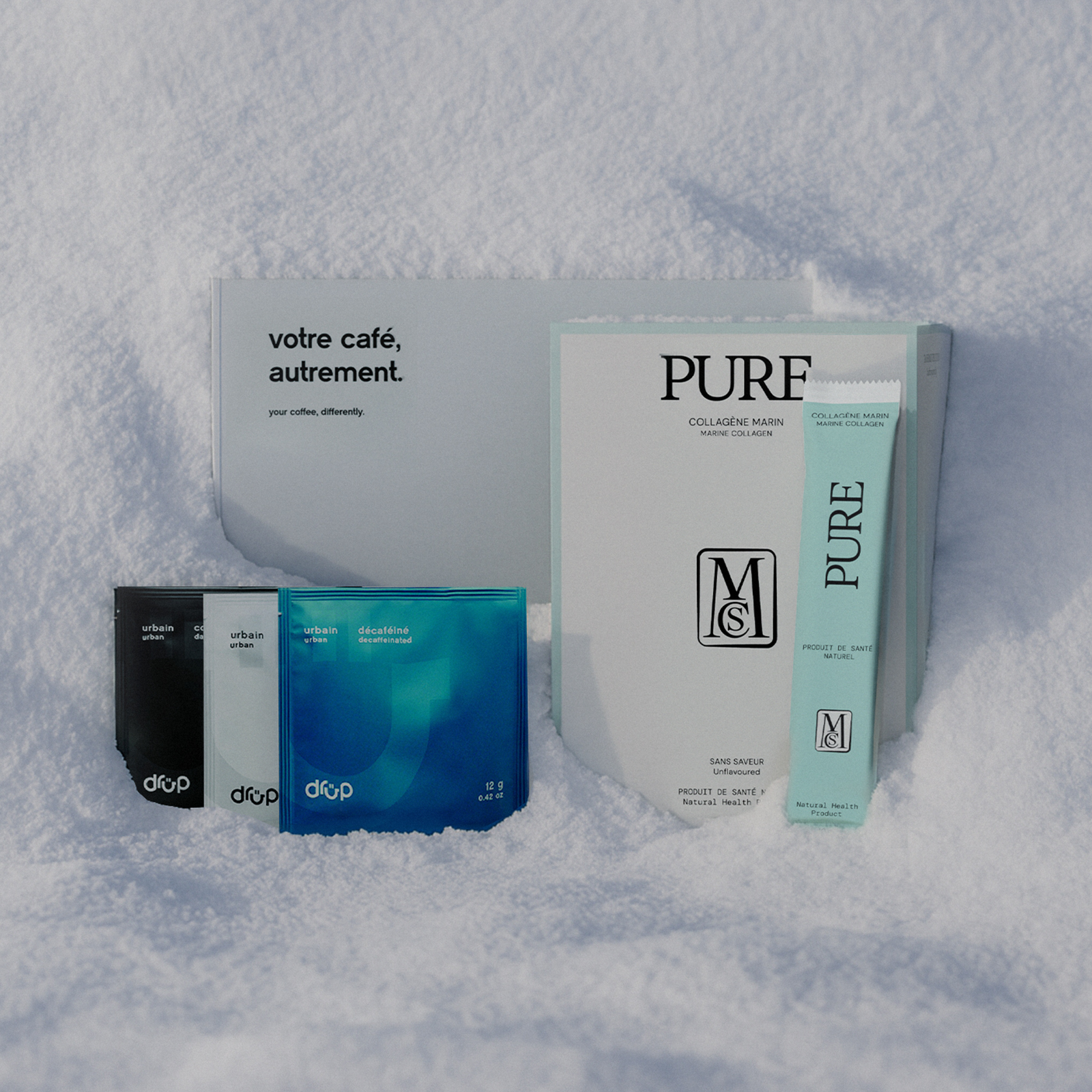 Coffret 1 : collagène marin PURE + café Drüp