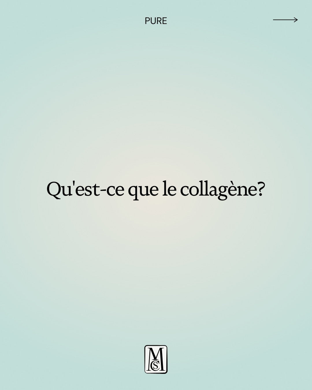 Fond dégradé bleu clair MCS, visuel minimaliste associé au bien-être et à la santé globale