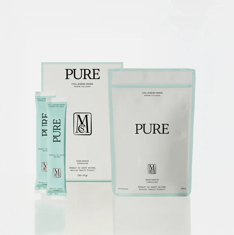 Duo collagène marin PURE - sac de 340 g + boîte de 30 sachets
