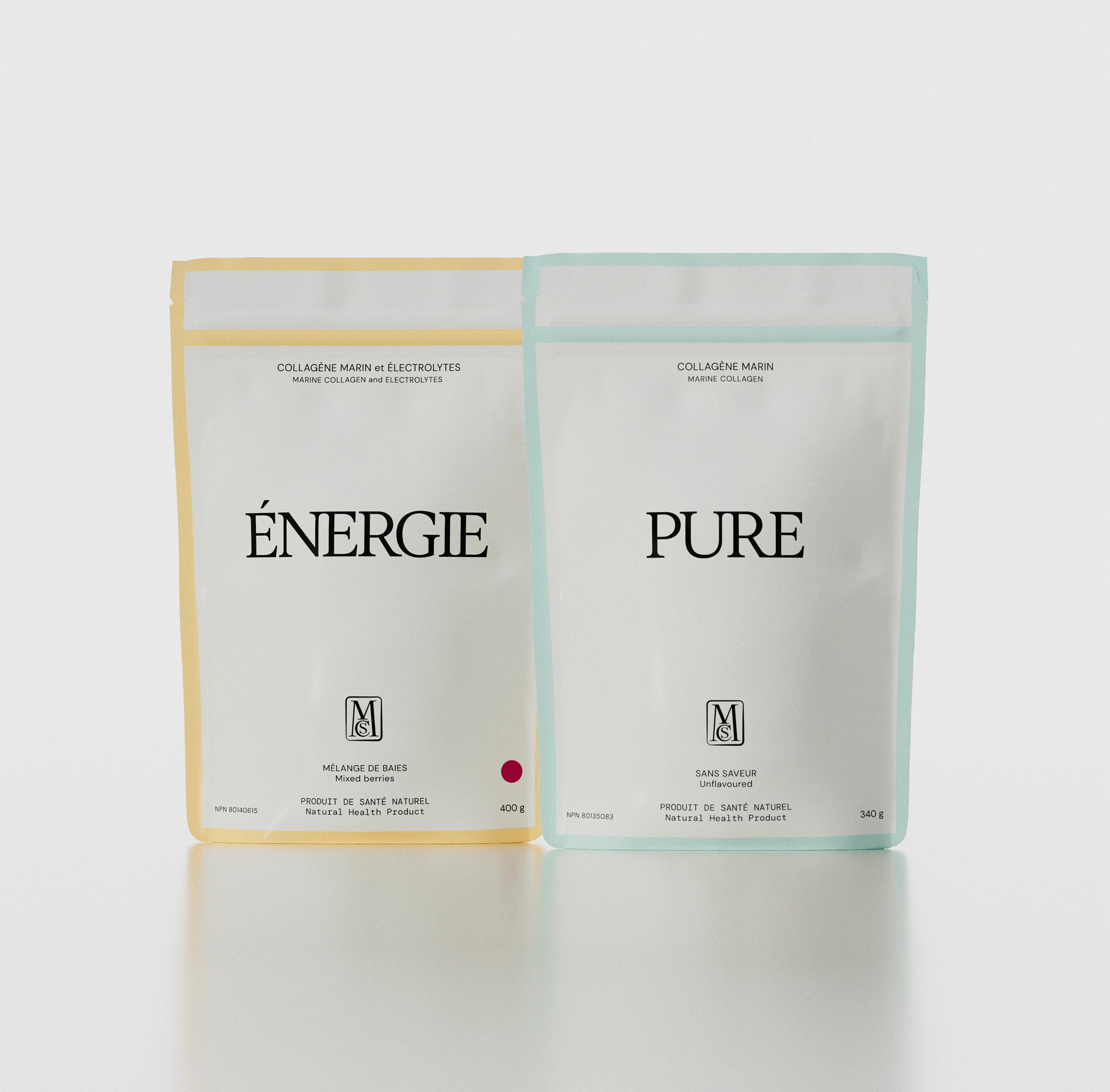 Duo collagène marin PURE et ÉNERGIE