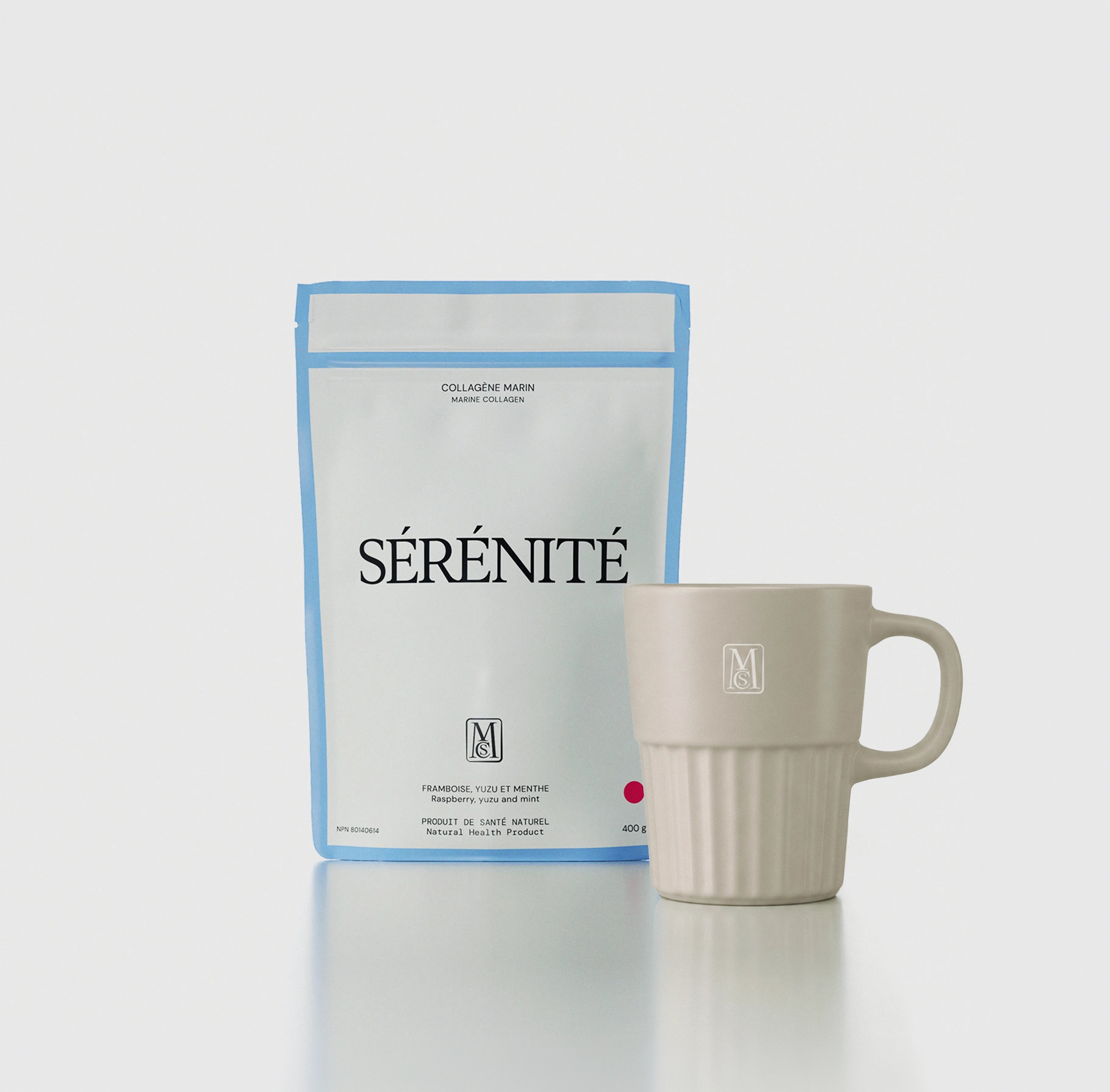 Collagène marin SÉRÉNITÉ + Tasse en céramique 15 oz gratuite