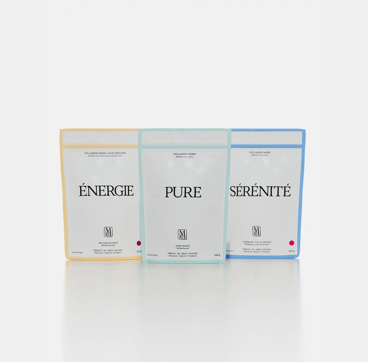Trio collagène marin PURE, ÉNERGIE et SÉRÉNITÉ